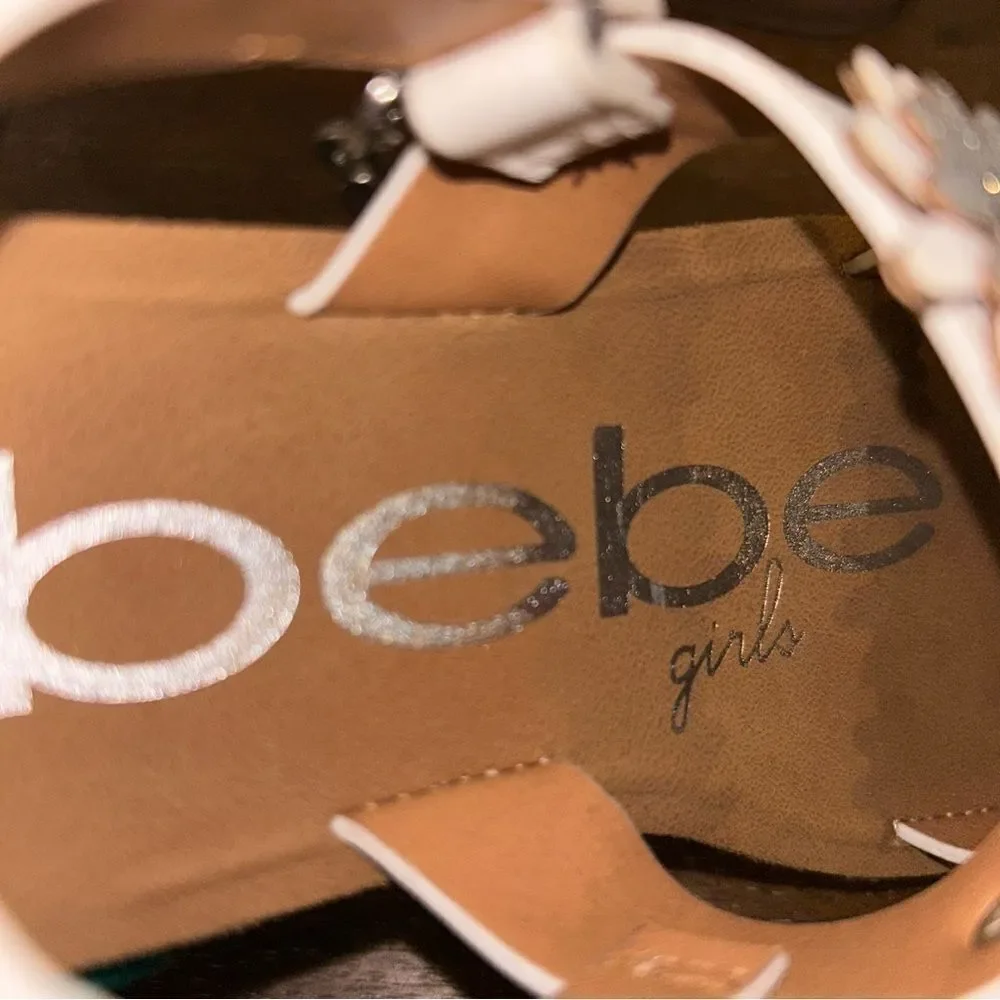 Bebe Flower Sling Back Sandal Shoes